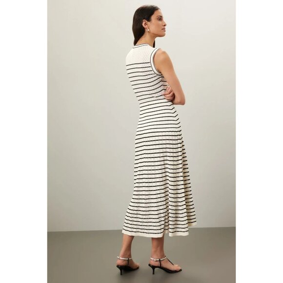 B-53. Sandro Molina Dress White FR 36 US 4 - Picture 3 of 5